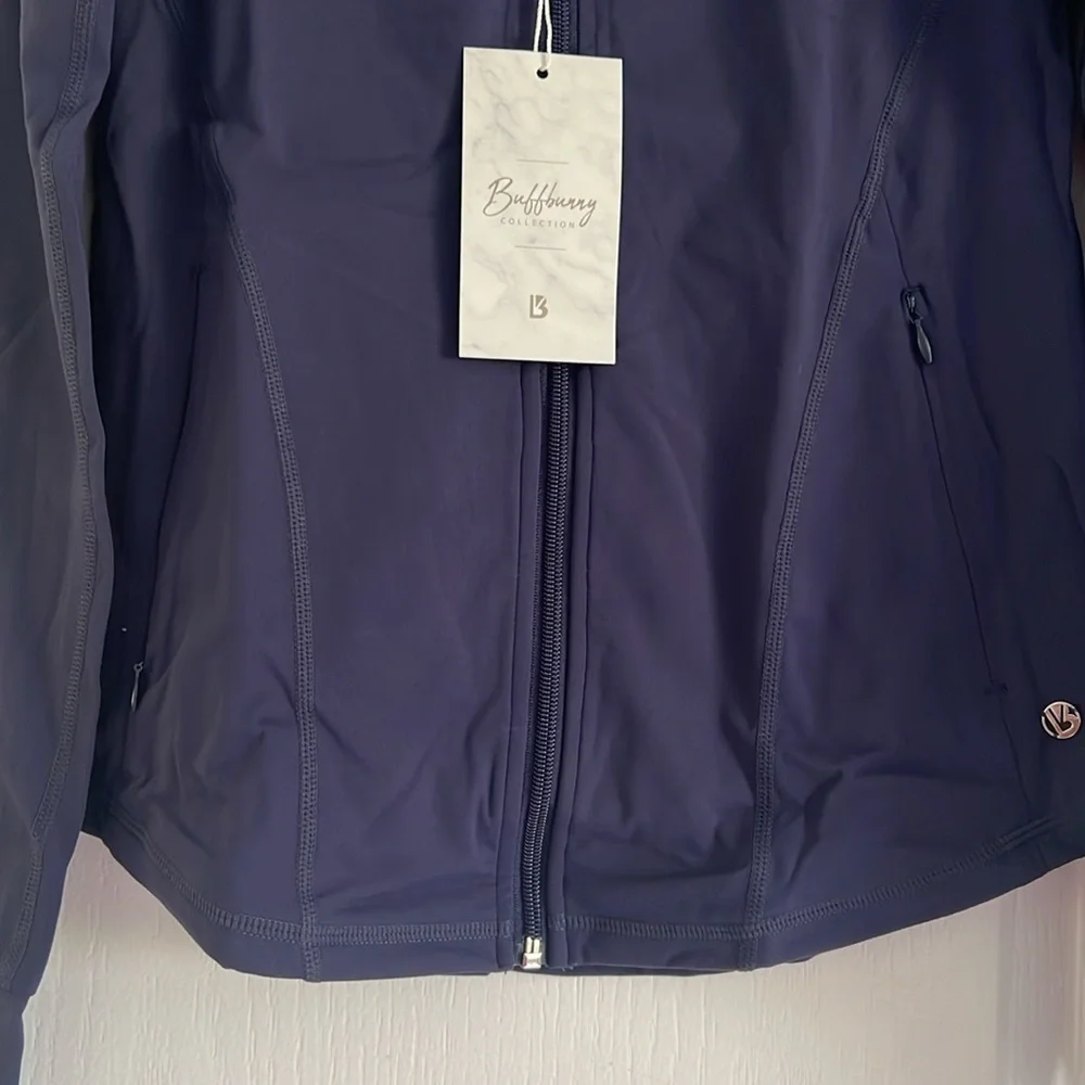 Buffbunny Phantom Jacket Nebula Navy Blue Medium athletic jacket long sleeve - Picture 12 of 14